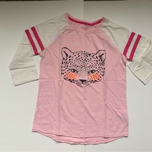 C&J  Girl Cheetah Leopard Shirt
